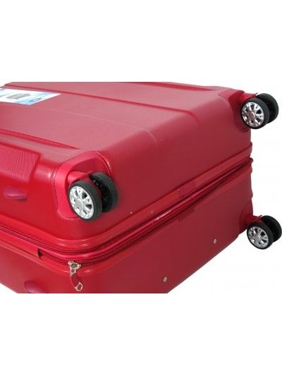 Średnia walizka POLIWĘGLAN AIRTEX 953 czerwona
